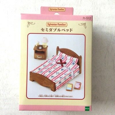 Sylvanian Families SEMI-DOUBLE BED FOR BEDROOM Epoch Calico Critters 