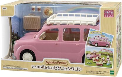 Sylvanian Families PINK PICNIC WAGON V-06 2020 Calico Critters