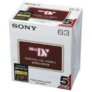 Genuine SONY 5DVM63HD Genuine Camcorder Tapes Sony Mini DV Minidv DVC Japan