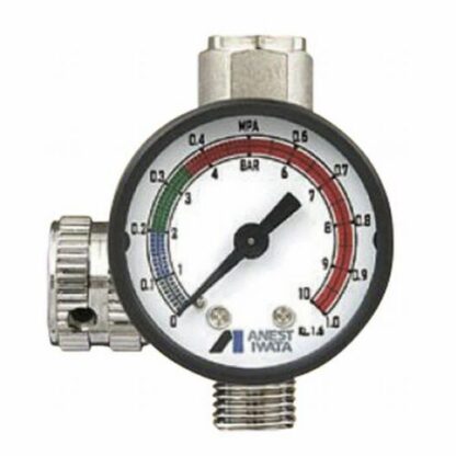 Japan ANEST IWATA Hand Pressure Gauge Air Regulator for Spray Guns AJR-02S-VG