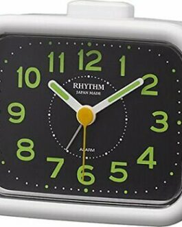 Rhythm [Made in Japan] Quartz Alarm Clock Analog Jabre Craft White New  | eBay