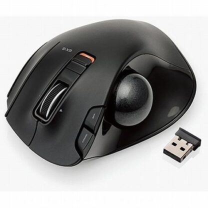 From Japan Elecom USB TRACKBALL MOUSE WIRELESS 5 BUTTON M-XT2DRBK F/S