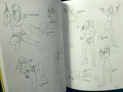 How To Draw Gun Pistol Rifle Action Combat Pose Manga Anime Japan Book CD-ROM  | eBay - Image 8