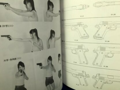 How To Draw Gun Pistol Rifle Action Combat Pose Manga Anime Japan Book CD-ROM  | eBay - Image 9