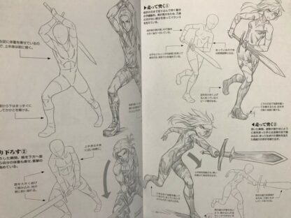 How to Draw Manga Anime Character with Weapons Technique Japan Art Book New - Image 12