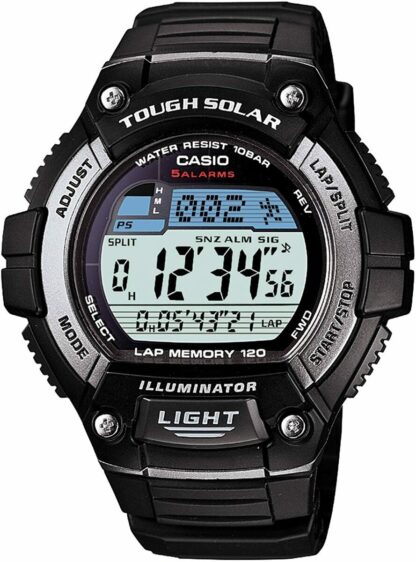 Casio Men's Watch Standard Solar Power System 2011 W-S220-1AJF Black New In Box - Image 5