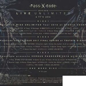 PassCode 2016-2018 LIVE UNLIMITED Japan 4CD UICZ-4440 Japanese Idol  | eBay