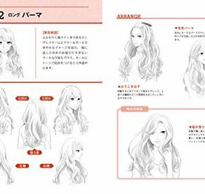 How to draw Manga character Hair style collection Anime Art Technique Book Japan