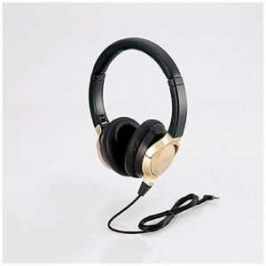 ELECOM EHP-R/OH1000A GD Hi-Res Headphones Gold Titanium-coated Diaphragm NEW