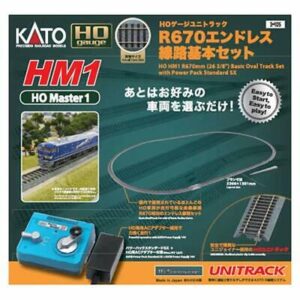 Kato 3-105 HM1 R670mm Basic Oval Track Set w/Power Pack Standard SX (HO scale)