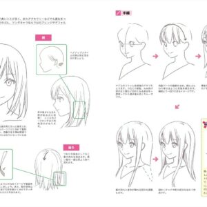 How to Draw Manga Character Sketch Progress Training Art Book Illustration Japan