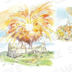 FINAL FANTASY Picture Book Chocobo and the Flying Ship Art Illustration Japan
