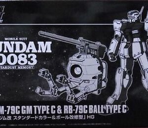 BANDAI HGUC 1/144 RGM-79C GM TYPE C & RB-79C BALL TYPE C Plastic Model Kit Japan