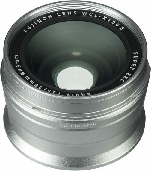 New FUJIFILM Wide Conversion Lens WCL-X100 II Silver for X100/X100S/X100T/X100F