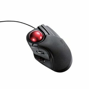ELECOM Trackball Mouse Wired 8 Button M-HT1URBK Black