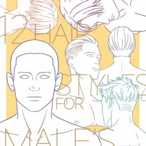 How to Draw Men’s Hairstyle drawing collection Book Art Manga Comic Otaku Japan  | eBay