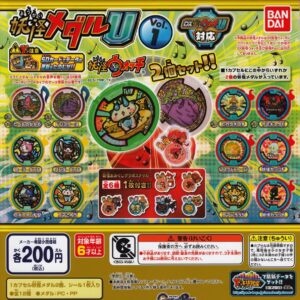 Youkai yokai yo-kai watch medal U Vol.1 type all 12 species set stickers Japan