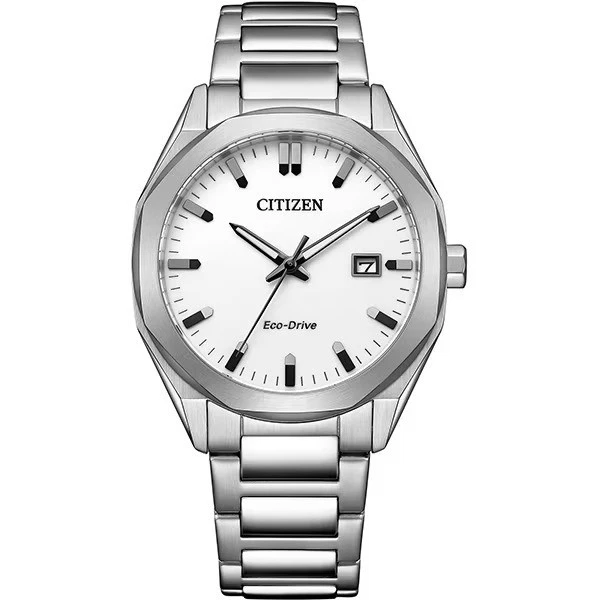 Citizen BM7620-83A Eco-Drive Men's Watch Stainless Steel Silver Dial Water Resis
