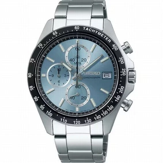 Seiko Spirit SBTR029 Chronograph Quartz Men's Watch Stainless Steel Japan NEW