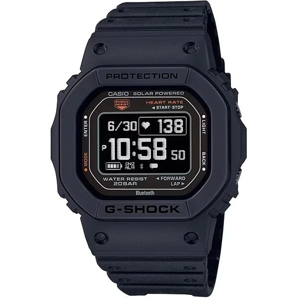 Casio G-SHOCK DW-H5600-1JR Heart Rate Watch Solar Bluetooth Black Japan