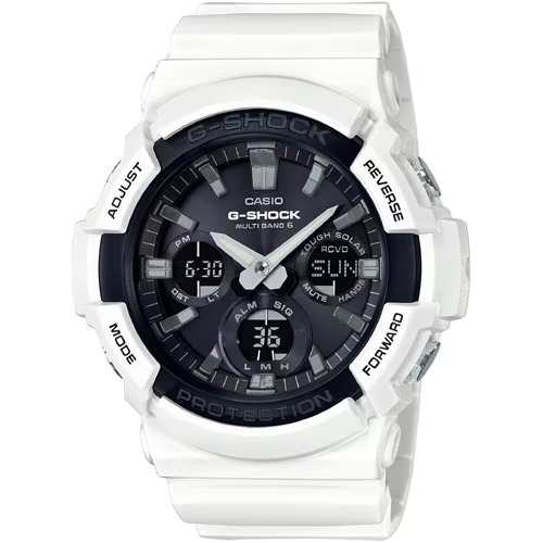 Casio G-Shock GAW-100B-7AJF White Analog Digital Solar Atomic Watch - Image 2