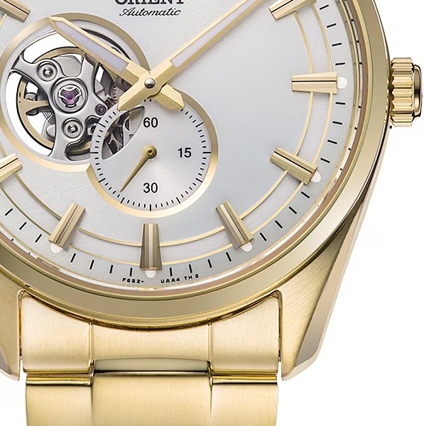 ORIENT RN-AR0007S Gold Contemporary 24 Jewels Automatic Mechanical Men Watch - Image 2