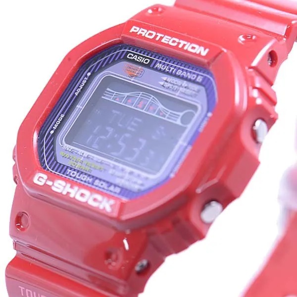 CASIO G-SHOCK GWX-5600C-4JF Solar Radio Tide Graph Surf Watch Red JDM - Image 2