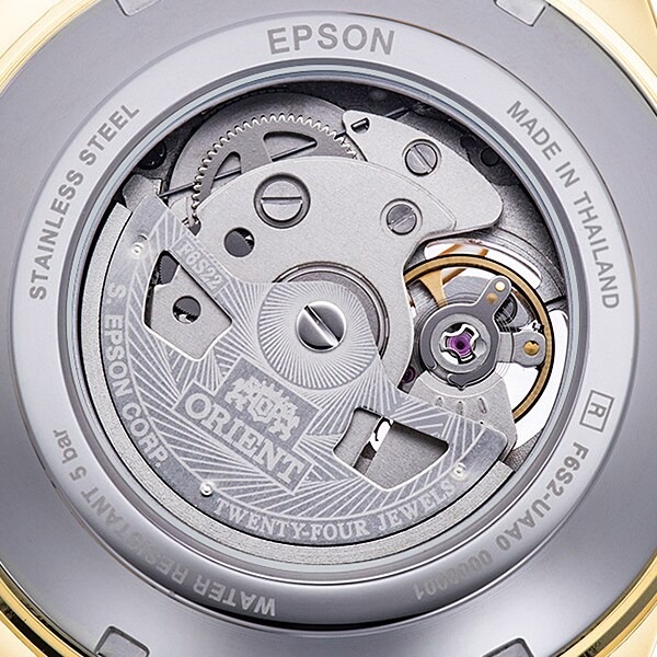 ORIENT RN-AR0007S Gold Contemporary 24 Jewels Automatic Mechanical Men Watch - Image 4