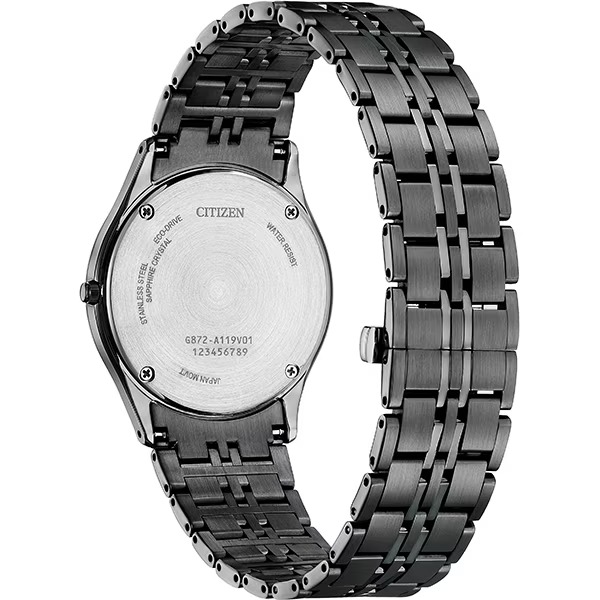 CITIZEN AR3017-58E Eco-Drive Men's Watch Black Dial Ultra-Thin JDM Model - Image 3