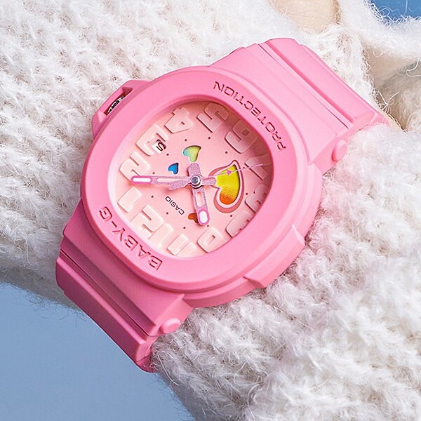 Casio BGA-10-4AJF Baby-G Pink Analog Digital Shock Resistant Watch - Image 3