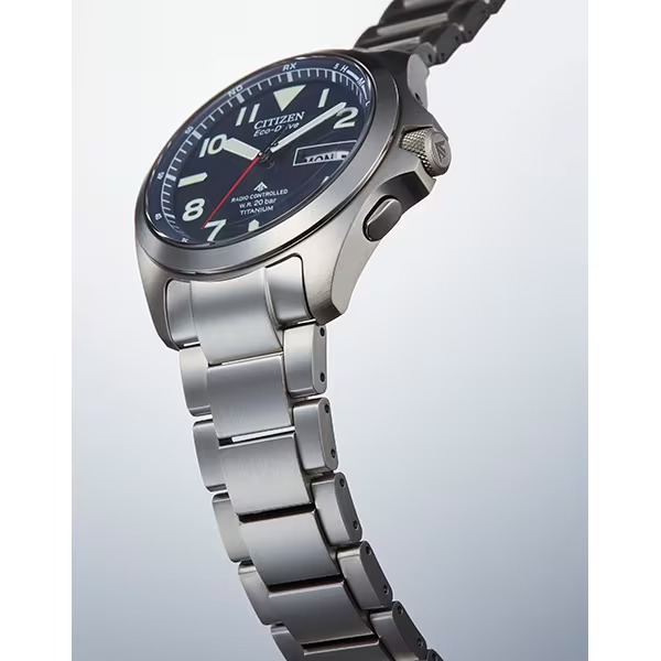 Citizen AT6080-53L Eco-Drive Solar Radio Controlled Sapphire Titanium Watch - Image 4