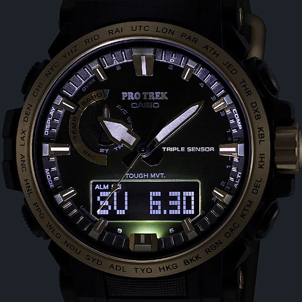 Casio PRW-61ANS-3JR Pro Trek Solar Radio Controlled Titanium Sapphire Watch - Image 2
