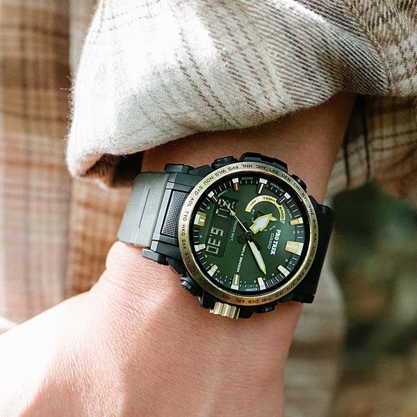 Casio PRW-61ANS-3JR Pro Trek Solar Radio Controlled Titanium Sapphire Watch - Image 5