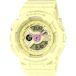 Casio Baby-G BA-110AH-9AJF Women's Analog Digital Yellow Resin Watch